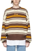 Drew House Logo Embroidered Striped Long Sleeve Knit Sweater Unisex. DR-SS22-173 Drew House Logo Embroidered Striped Long Sleeve Knit Sweater Unisex. DR-SS22-173