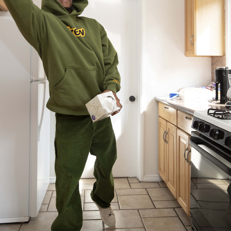 Drew House Logo Secret Hoodie Unisex Green Pullover Fleece for Fall DR-FW20-106 圖 4