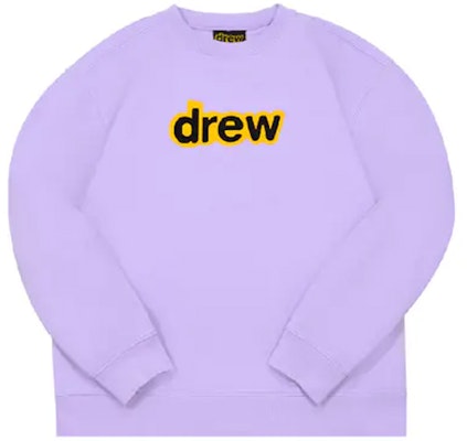 Drew House Logo Sweatshirt Unisex Pullover Ungu Lavender DR-SS20-54 Buy Drew House Logo Sweatshirt Unisex Pullover Ungu Lavender DR-SS20-54