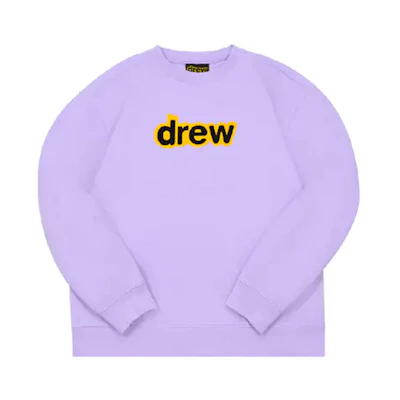 Drew House Logo Secret Sweatshirt Unisex Pullover Lavender Purple DR-SS20-54