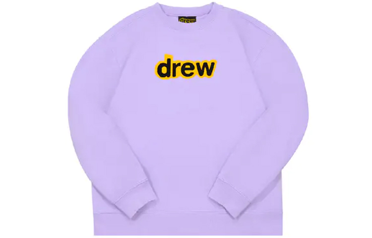 Order Drew House Logo Sweatshirt Unisex Pullover Ungu Lavender DR-SS20-54