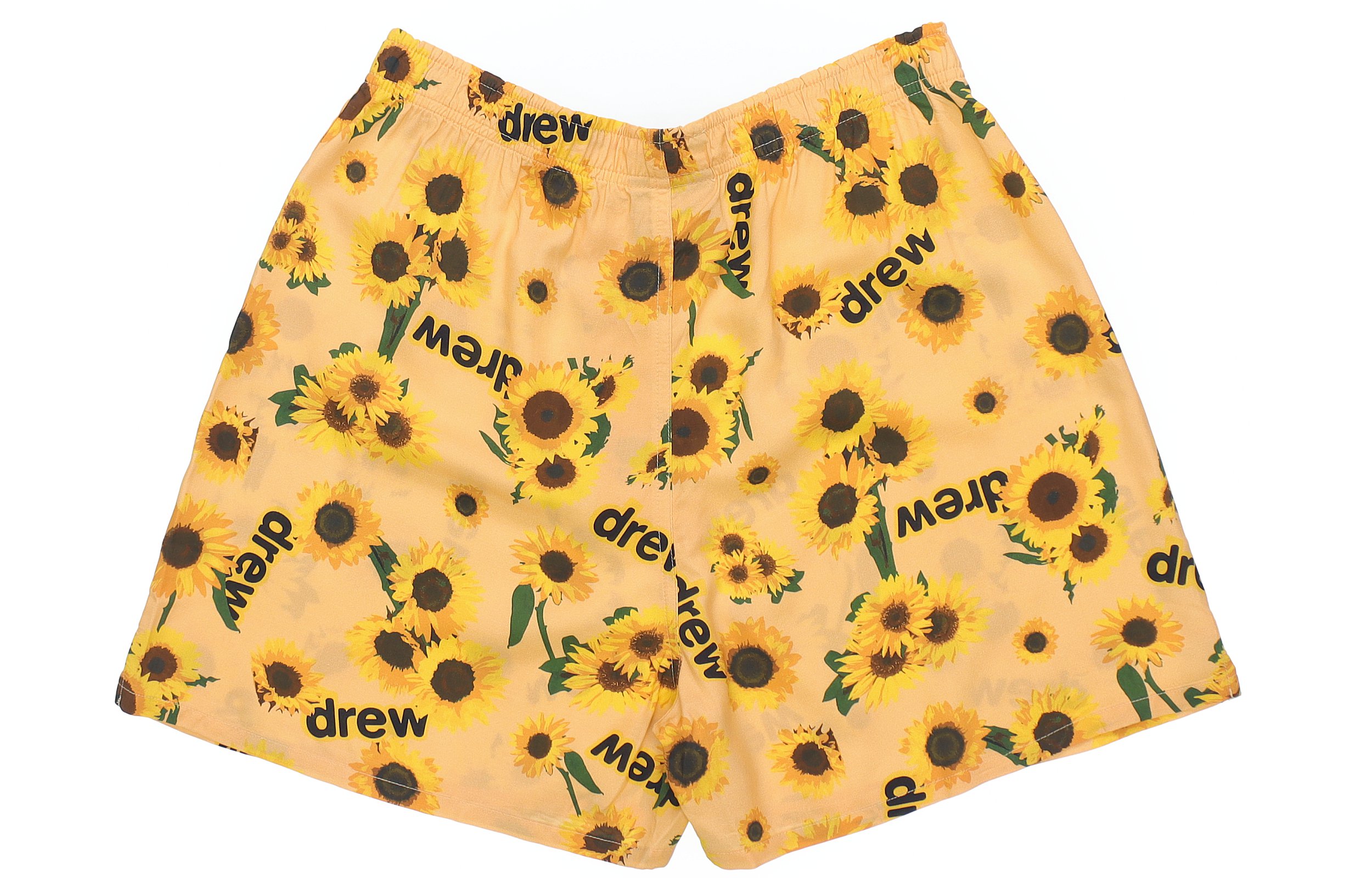 Lookbook Drew House SS21 向日葵印花宽松版男女同款短裤 黄色. DR-SS21-80