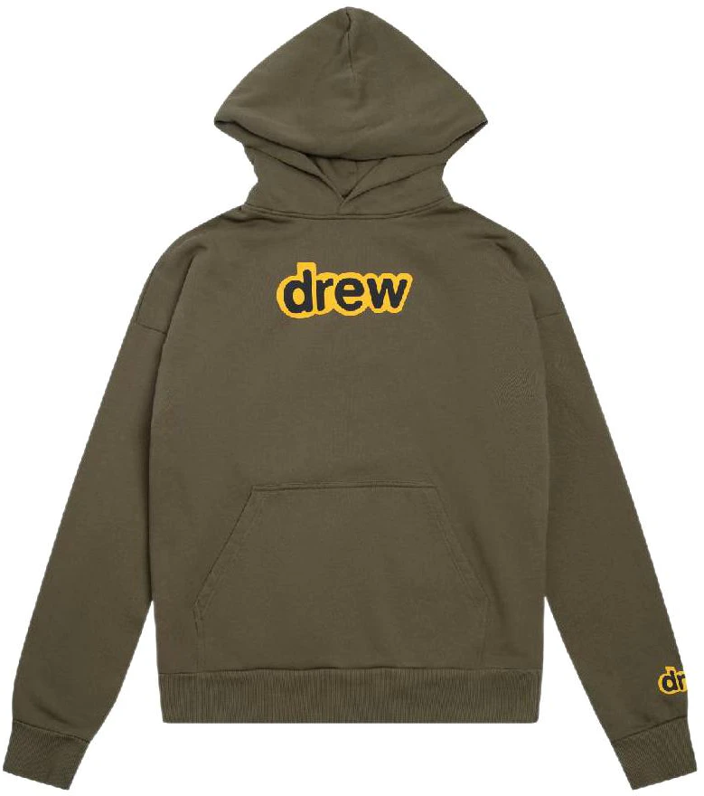drew-house-logo-ss-22-secret-hoodie-midnight-olive-pullover-unisex-fleece-dr-ss-22-208