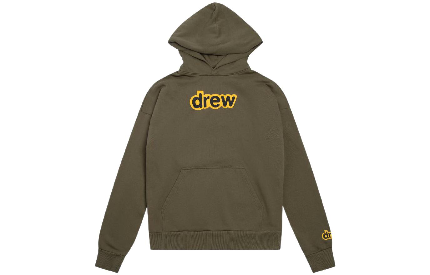 Order Drew House Logo SS22 Secret Hoodie Midnight Olive Pullover Unisex Fleece DR-SS22-208