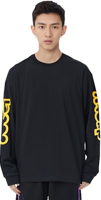 Drew House 大型標誌印花黑色寬鬆長袖上衣 情侶款長T。 DR-FW21-079 Purchase Drew House 大型標誌印花黑色寬鬆長袖上衣 情侶款長T。 DR-FW21-079