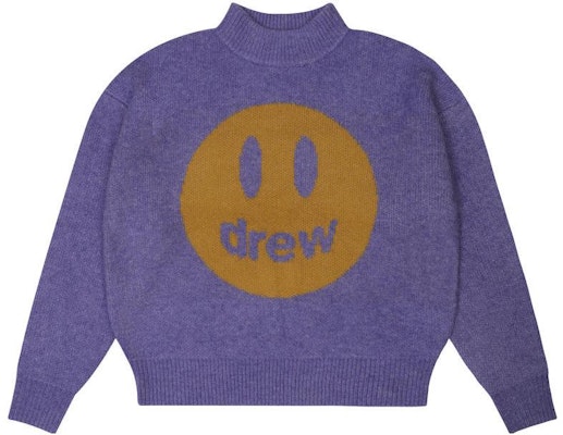 Suéter Unisex Drew House Mascot Funnel Neck Amatista Jaspeado Smiley Knit. DR-FW22-526 Buy Suéter Unisex Drew House Mascot Funnel Neck Amatista Jaspeado Smiley Knit. DR-FW22-526