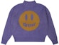Order Suéter Unisex Drew House Mascot Funnel Neck Amatista Jaspeado Smiley Knit. DR-FW22-526