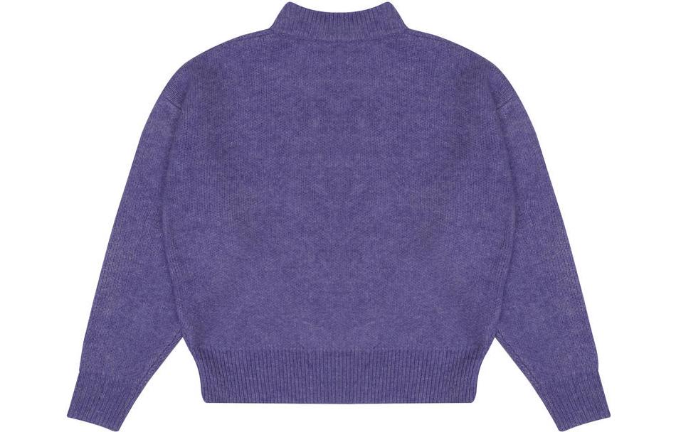 Lookbook Suéter Unisex Drew House Mascot Funnel Neck Amatista Jaspeado Smiley Knit. DR-FW22-526