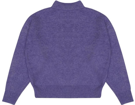 Suéter Unisex Drew House Mascot Funnel Neck Amatista Jaspeado Smiley Knit. DR-FW22-526 Lookbook Suéter Unisex Drew House Mascot Funnel Neck Amatista Jaspeado Smiley Knit. DR-FW22-526