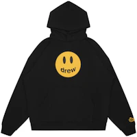 Drew House Mascot Hoodie - Black Smiley Face Pullover Unisex Sweatshirt DW-FW22-1221-02 Drew House Mascot Hoodie - Black Smiley Face Pullover Unisex Sweatshirt DW-FW22-1221-02