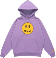 Drew House Mascot Hoodie - Lavender Smiley Logo Unisex Pullover Fleece. DR-FW21-041 Drew House Mascot Hoodie - Lavender Smiley Logo Unisex Pullover Fleece. DR-FW21-041