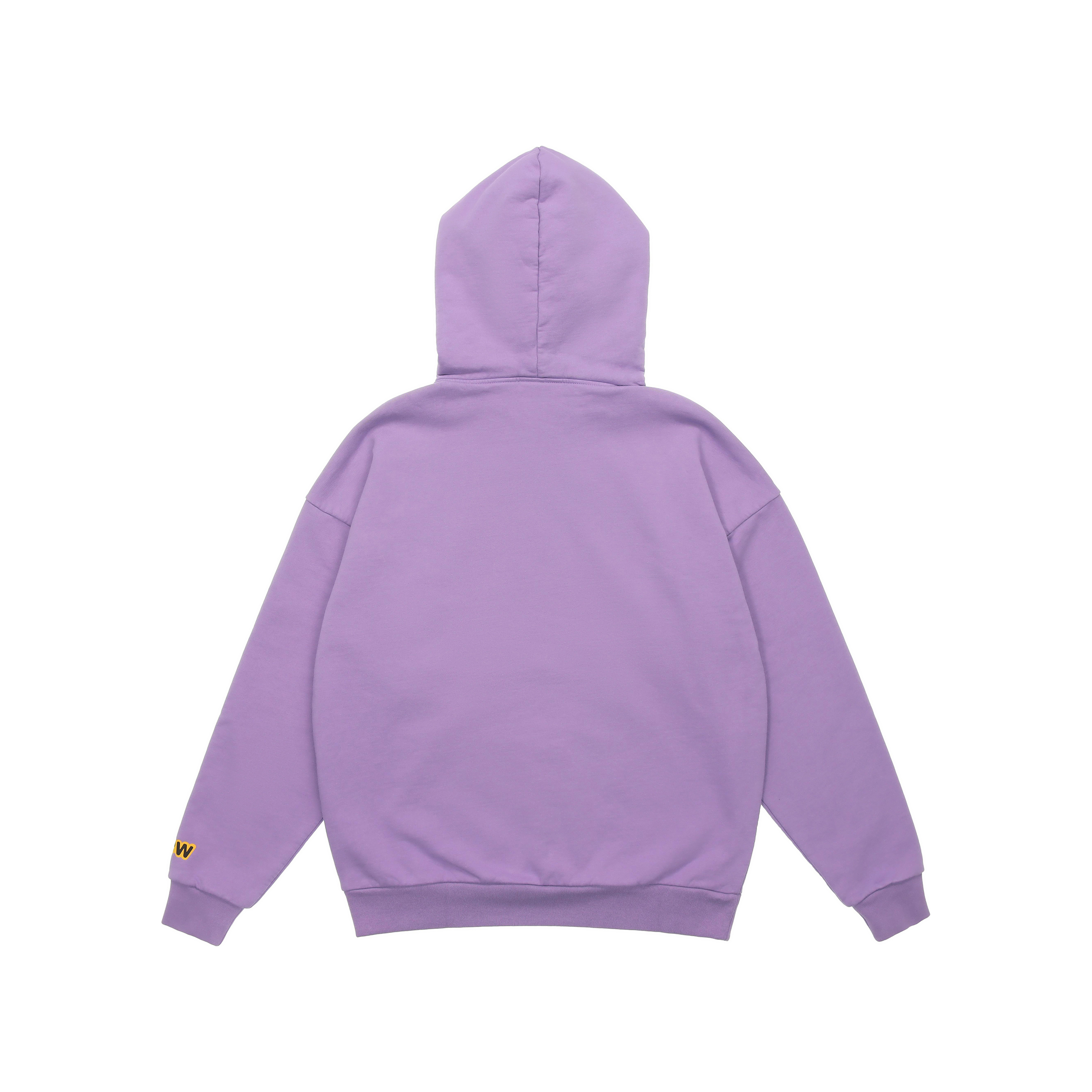 Lookbook Drew House 拉文德微笑標誌連帽衫 - 中性羊毛套頭衫。 DR-FW21-041