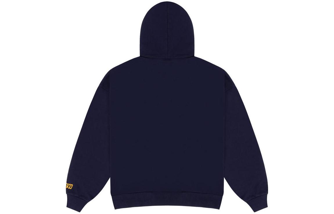 Lookbook Drew House Mascot Hoodie Dark Navy - Smiley Print Pullover Unisex. DW-FW22-1221-01