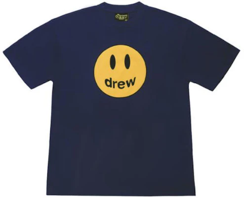 Drew House Mascot Navy Smiley Face Baju-T Unisex Biru Tua DH-HJ2121 Buy Drew House Mascot Navy Smiley Face Baju-T Unisex Biru Tua DH-HJ2121