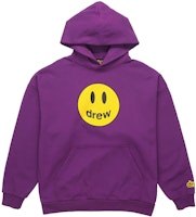 Drew House Mascot Smile Hoodie Unisex Purple DR-FW20-91 Drew House Mascot Smile Hoodie Unisex Purple DR-FW20-91