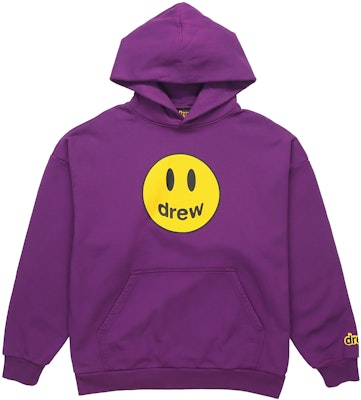 Drew House Mascot Smile Hoodie Unisex Ungu DR-FW20-91 Buy Drew House Mascot Smile Hoodie Unisex Ungu DR-FW20-91
