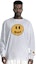 Cheap Drew House Mascot Smile 系列男女寬鬆白色長袖圓領上衣 DR1083