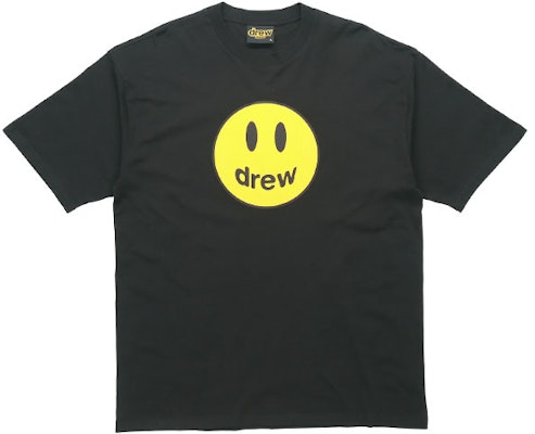 Drew House Mascot Smiley Unisex T-Shirt Hitam DR-FW20-93 Buy Drew House Mascot Smiley Unisex T-Shirt Hitam DR-FW20-93