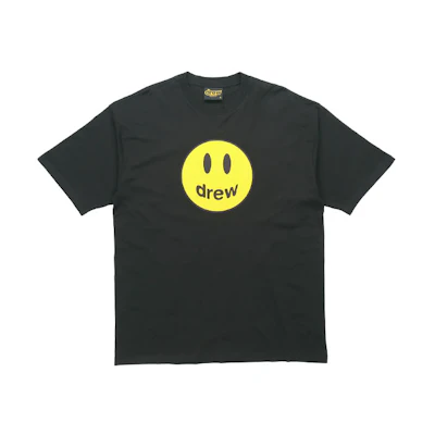 Drew House Mascot Smiley Unisex Black T-Shirt DR-FW20-93