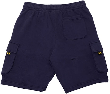 Drew House 藏蓝色笑脸标志工装休闲短裤 男女通用款 运动短裤 DR-SS21-148 Lookbook Drew House 藏蓝色笑脸标志工装休闲短裤 男女通用款 运动短裤 DR-SS21-148