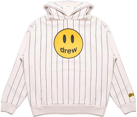 Sudadera con capucha Drew House Smiley a rayas azul marino y blanca. DR-SS22-237 Buy Sudadera con capucha Drew House Smiley a rayas azul marino y blanca. DR-SS22-237