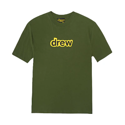 Drew House Olive Green Unisex Relaxed Logo T-Shirt DR-FW20-197