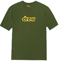 Order Drew House Olive Green Unisex Relaxed Logo T-Shirt DR-FW20-197