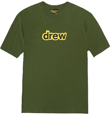 Drew House Kaos Santai Unisex Logo Hijau Zaitun DR-FW20-197 Order Drew House Kaos Santai Unisex Logo Hijau Zaitun DR-FW20-197