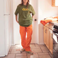 Shop Drew House Olive Green Unisex Relaxed Logo T-Shirt DR-FW20-197