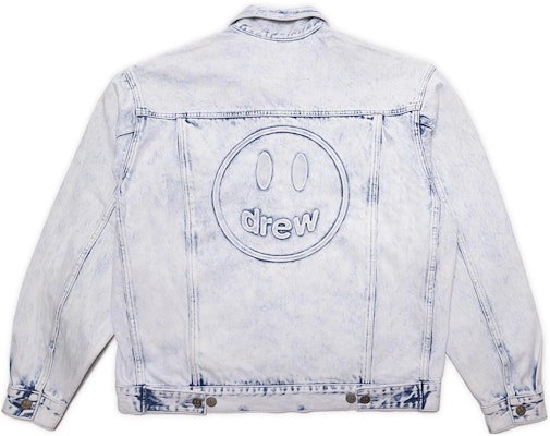 Drew House 寬版牛仔外套 彩繪靛藍 男女款 淺藍色丹寧外套 DR-SS22-490 Lookbook Drew House 寬版牛仔外套 彩繪靛藍 男女款 淺藍色丹寧外套 DR-SS22-490