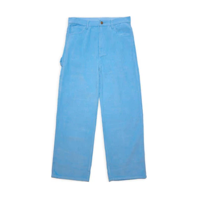 Drew House Pacific Blue Smiley Corduroy Carpenter Pants Unisex Casual Blue. DR-SS22-405