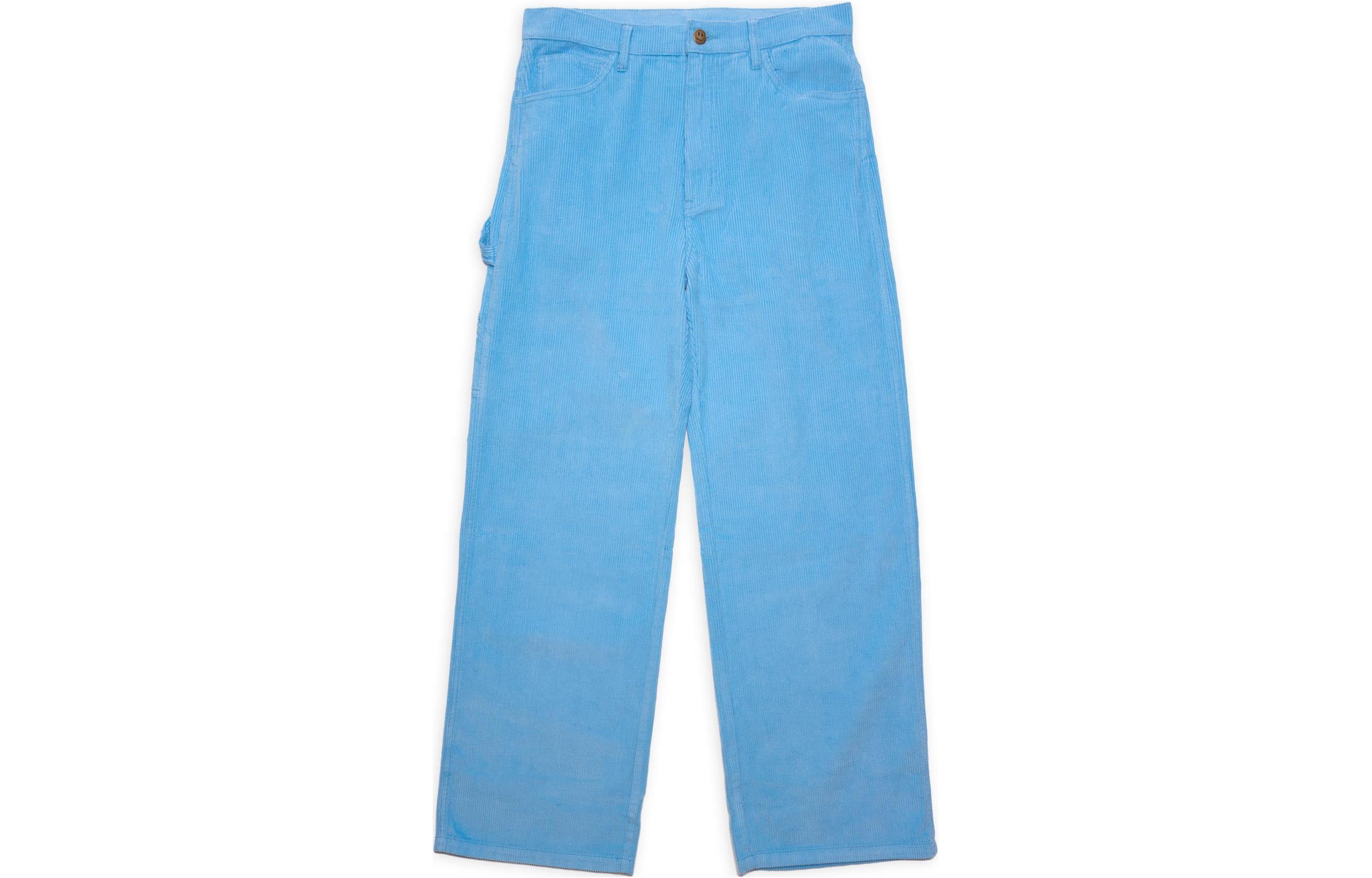 Order Drew House Pacific Blue Smiley Corduroy Carpenter Pants Unisex Kasual Biru. DR-SS22-405