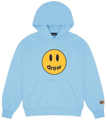 Drew House Pacific Blue Hoodie Fleece Unisex Smiley Face. DH-F31121-MCPB Order Drew House Pacific Blue Hoodie Fleece Unisex Smiley Face. DH-F31121-MCPB