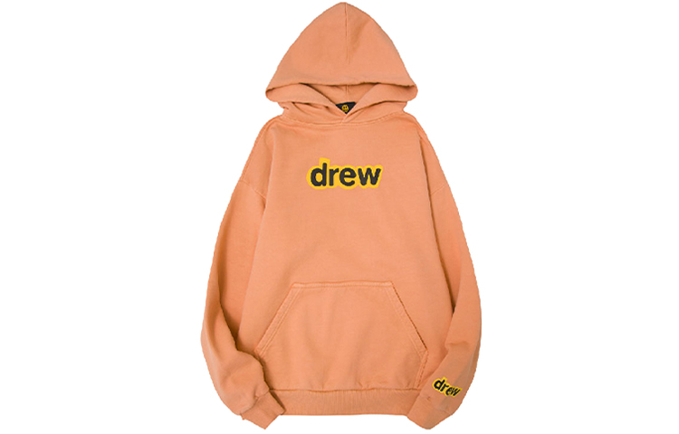 Drew House Pink Logo Pullover Fleece Sweatshirt Unisex DR-FW20-110