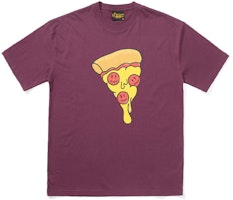 Drew House Pizza Graphic Tee Berry Unisex Couple Style. DR-FW21-122 Drew House Pizza Graphic Tee Berry Unisex Couple Style. DR-FW21-122