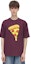 Shop Drew House Pizza Grafik Tee Berry Unisex Gaya Pasangan. DR-FW21-122