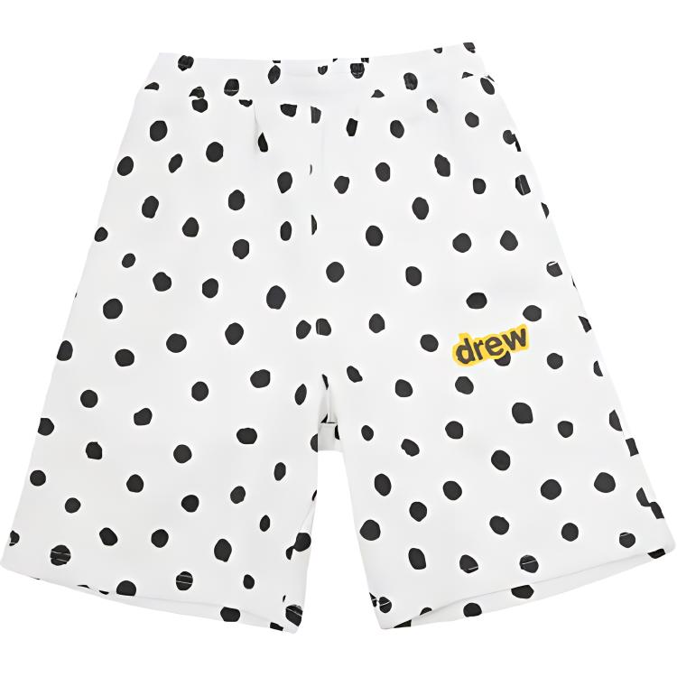 Drew House Polka Dot Logo Cotton Unisex Relaxed Shorts DR-SS21-34