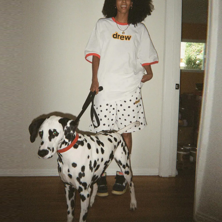 Details for Drew House 波點標誌純棉男女休閒短褲 DR-SS21-34