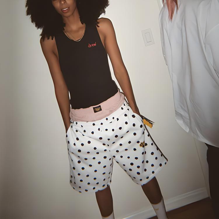 Sizing Drew House 波點標誌純棉男女休閒短褲 DR-SS21-34