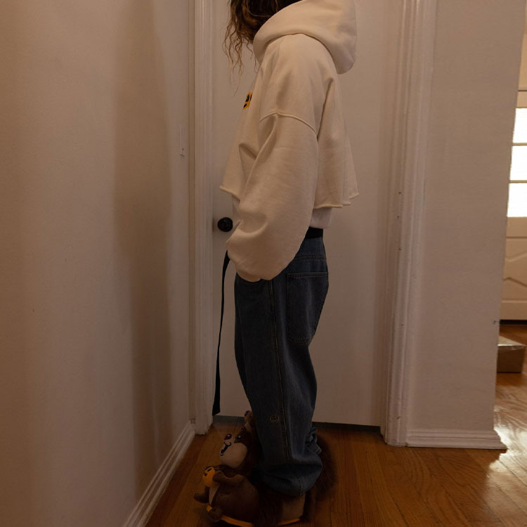 Purchase Drew House Printed Pullover Hoodie Unisex Off-White Color DR-FW22-1231-5