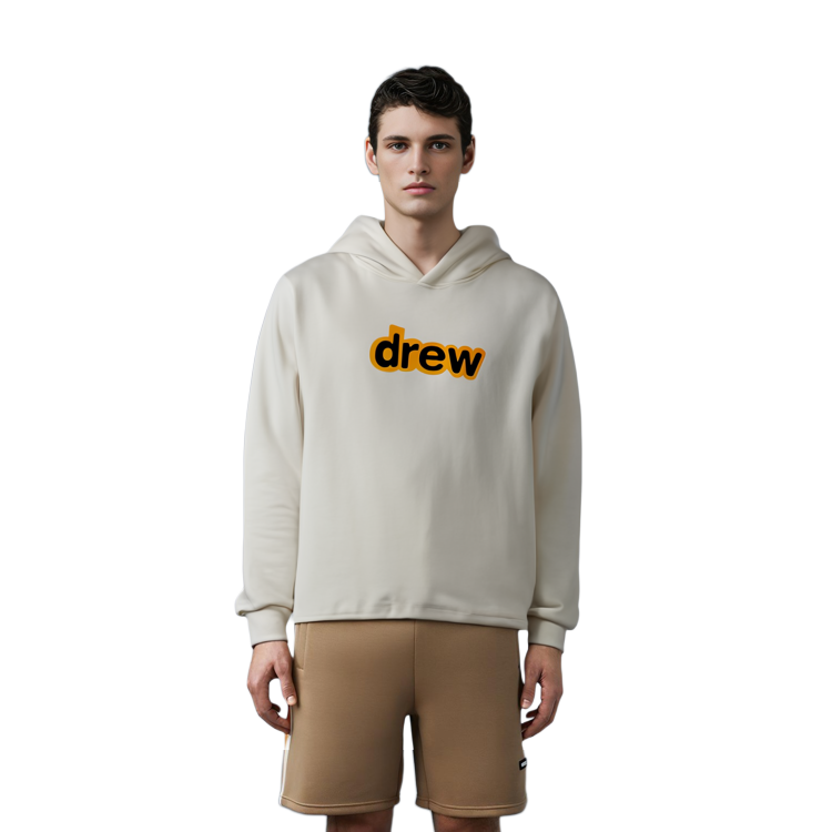 Cheap Drew House Printed Pullover Hoodie Unisex Off-White Color DR-FW22-1231-5