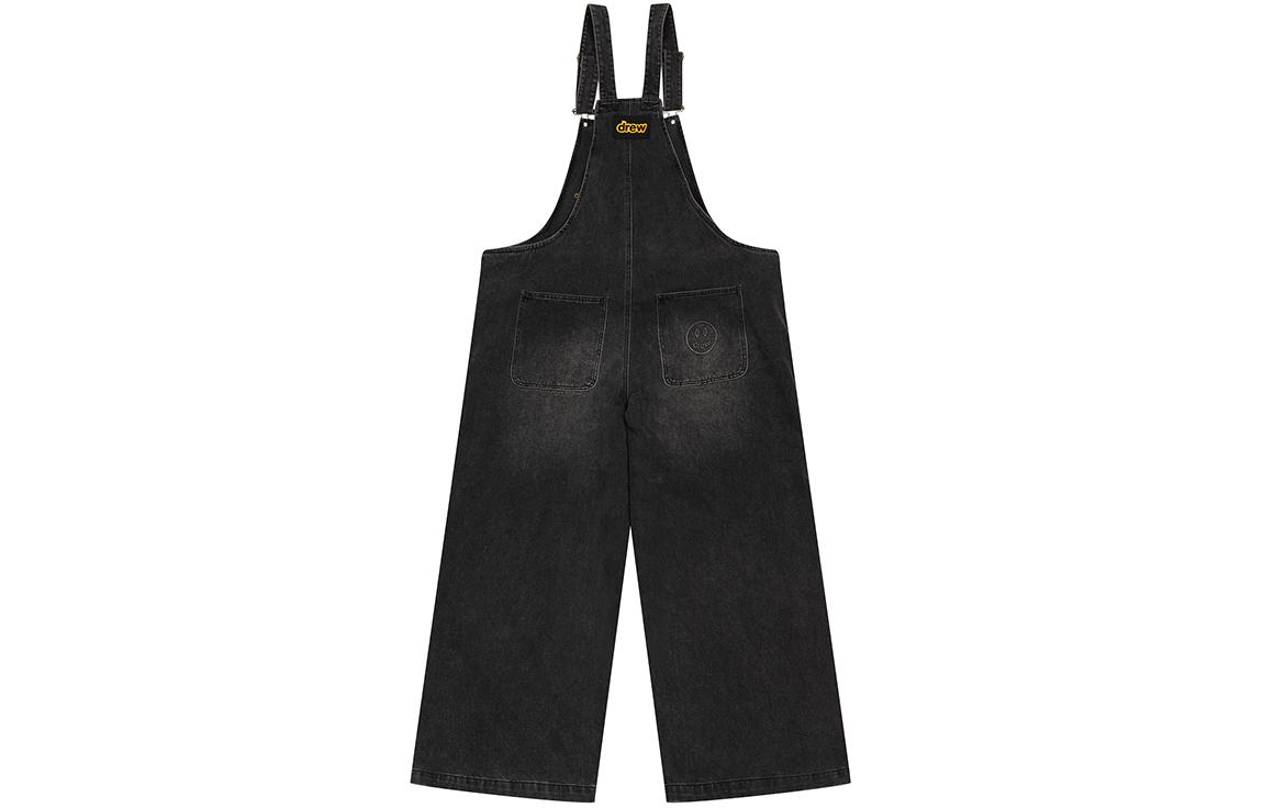 Lookbook Drew House 寬鬆版笑臉印花工作服 黑色男女款. DH-SBD718U-MCCR