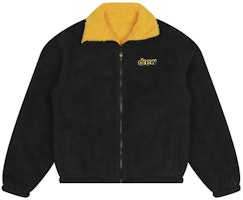 Drew House Reversible Zip Up Jacket Mascot Sherpa Black Unisex Retro Style. DR-SS22-277 Drew House Reversible Zip Up Jacket Mascot Sherpa Black Unisex Retro Style. DR-SS22-277
