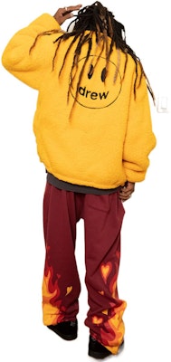 Jaket Drew House Reversible Zip Up Mascot Sherpa Hitam Unisex Retro Style. DR-SS22-277 Sizing Jaket Drew House Reversible Zip Up Mascot Sherpa Hitam Unisex Retro Style. DR-SS22-277