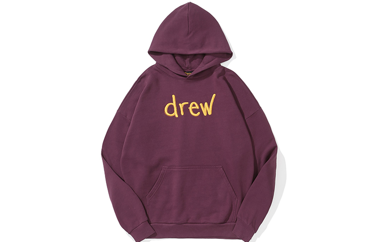 Drew House Scribble Embroidery Logo Hoodie Berry Unisex Purple Pullover. DR-FW21-086 圖 2