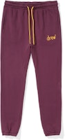 Drew House Scribble Logo Sweatpant Berry Unisex Knit Joggers in Berry Color. DR-FW21-085 Drew House Scribble Logo Sweatpant Berry Unisex Knit Joggers in Berry Color. DR-FW21-085