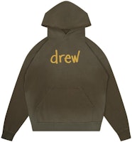 Drew House Scribble Oversized Hoodie Olive Green Unisex Casual Letter Print. DR-FW22-106 Drew House Scribble Oversized Hoodie Olive Green Unisex Casual Letter Print. DR-FW22-106