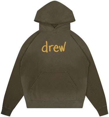 Drew House 塗鴉寬鬆帽T 橄欖綠 男女款休閒字母印花。 DR-FW22-106 Order Drew House 塗鴉寬鬆帽T 橄欖綠 男女款休閒字母印花。 DR-FW22-106