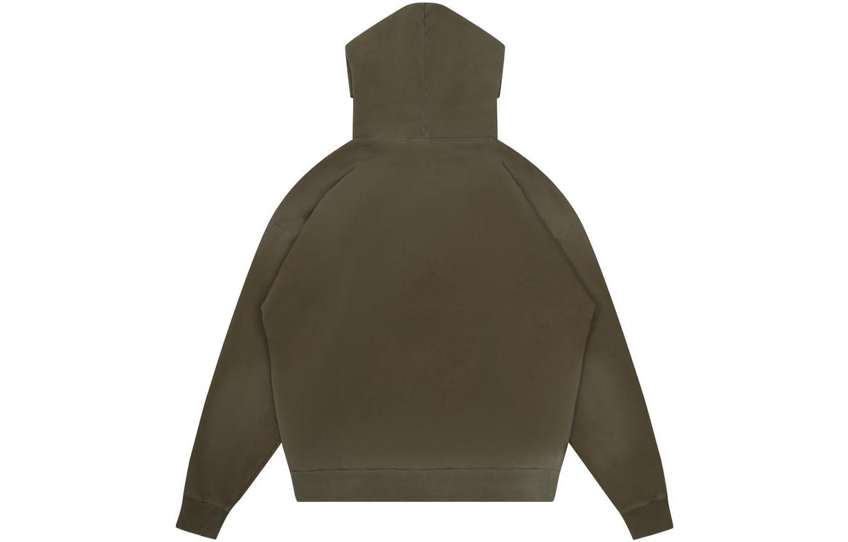 Lookbook Drew House 塗鴉寬鬆帽T 橄欖綠 男女款休閒字母印花。 DR-FW22-106