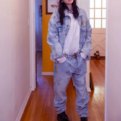 Drew House Script Cetakan Seluar Jeans Tirus Unisex DR-FW21-069 Details for Drew House Script Cetakan Seluar Jeans Tirus Unisex DR-FW21-069